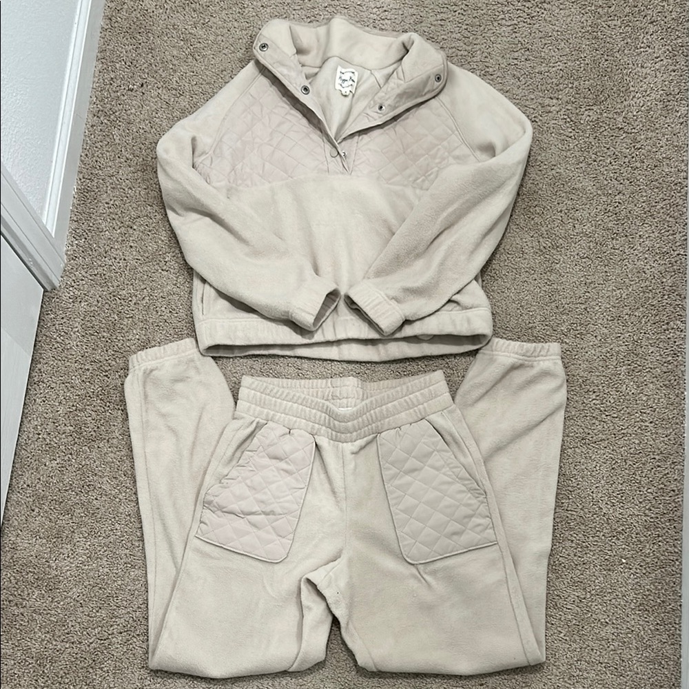 Fleece Loungewear Matching Set
